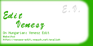 edit venesz business card